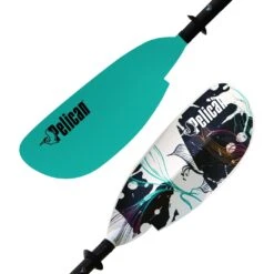 Pelican Sport Symbiosa Adjustable Kayak Paddle 230-240 Cm (90.5"-94.4") -Pelican Sport Shop Symbiosa recreational kayak paddle 230 240 cm 90.5 94.4 turquoise graphic